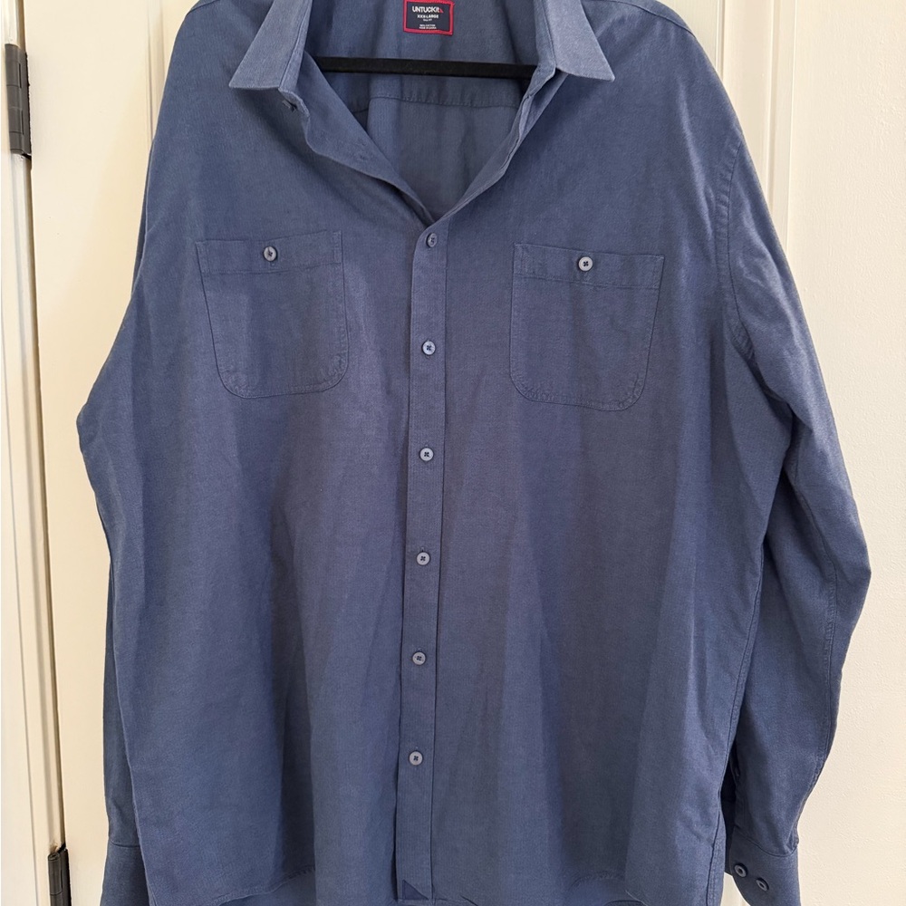 UNTUCKit Men's button down, blue, size 3X